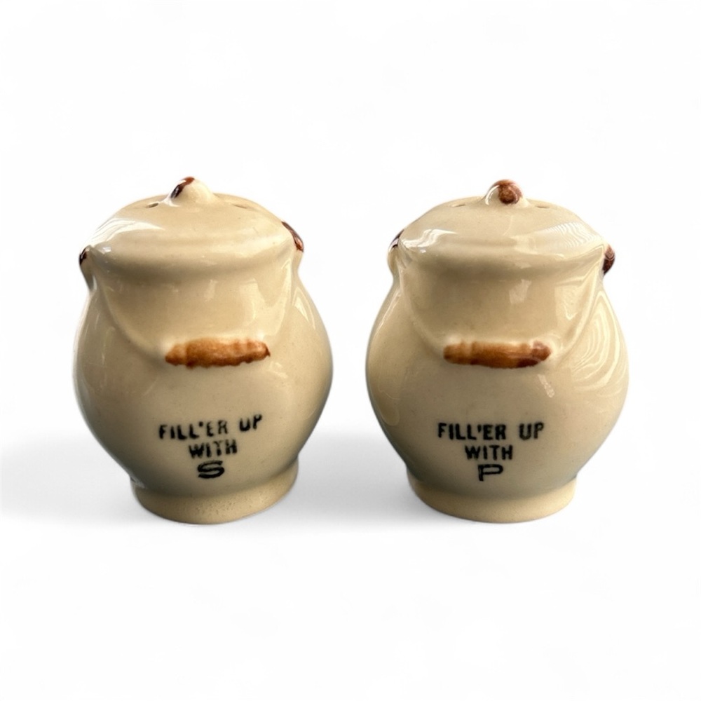 Vintage Cream Salt and Pepper Shakers